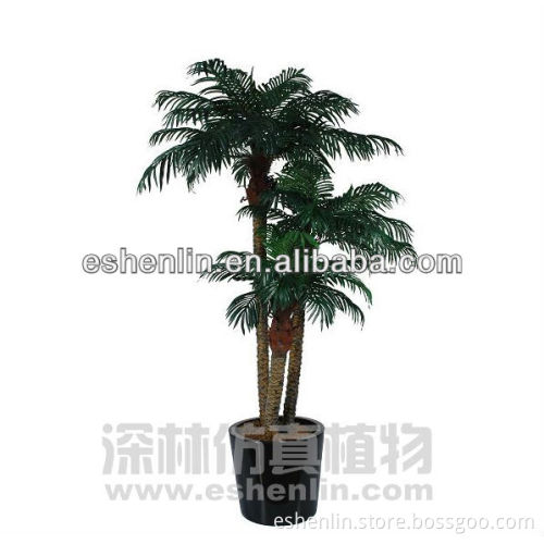 three trunks artificial coconut plant;fake coconuts